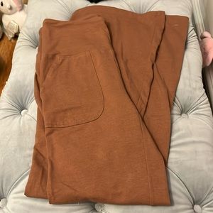 Brown flared leggings